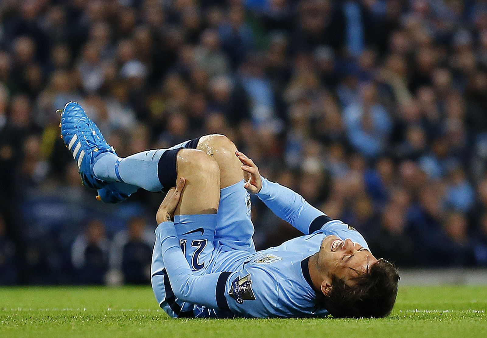 David Silva, lesionado en el Manchester City