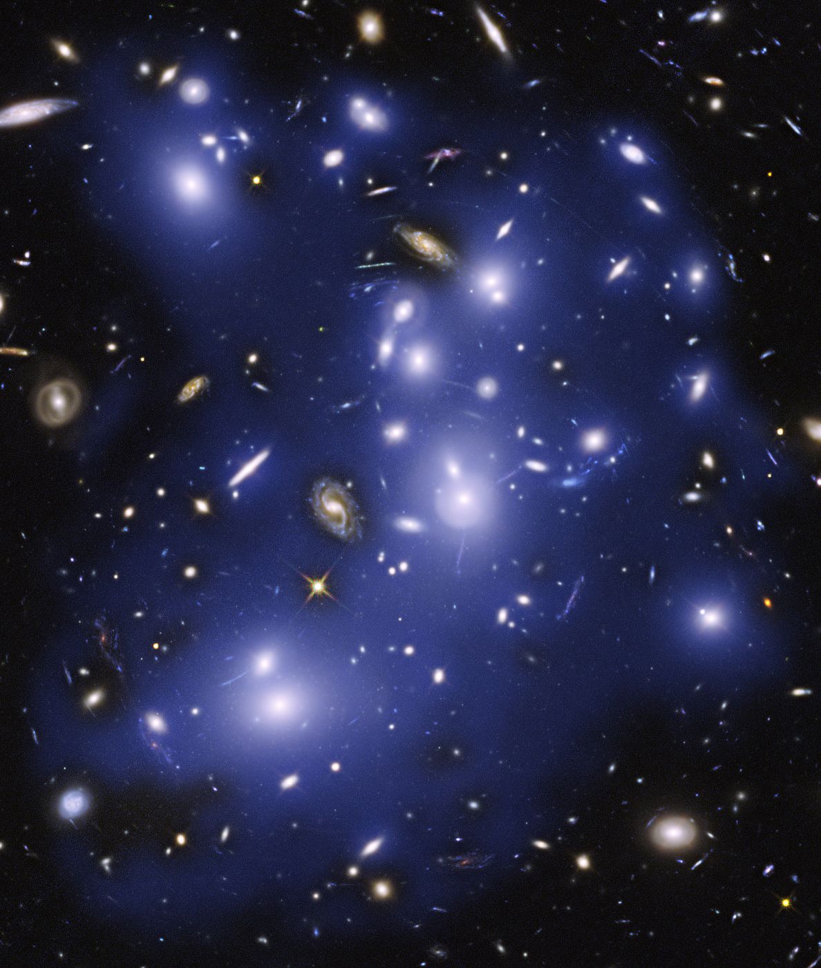 Cúmulo de galaxias masivo Abell 2744.