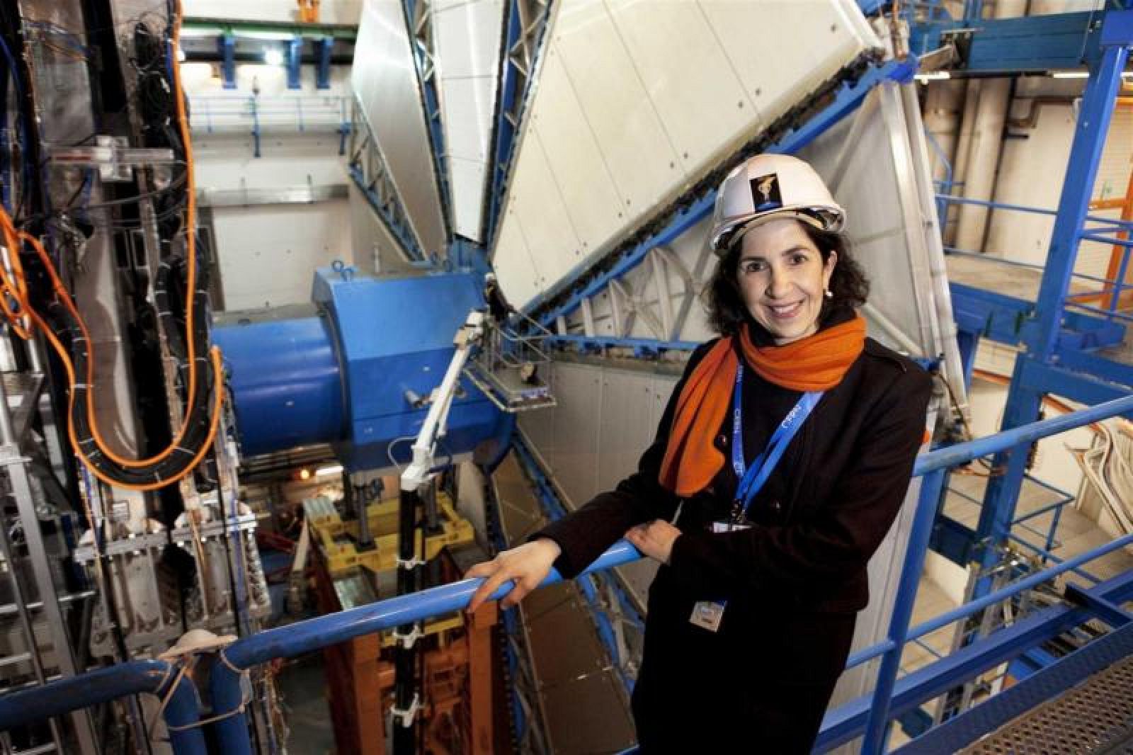 La física italiana Fabiola Gianotti en las instalaciones del CERN.