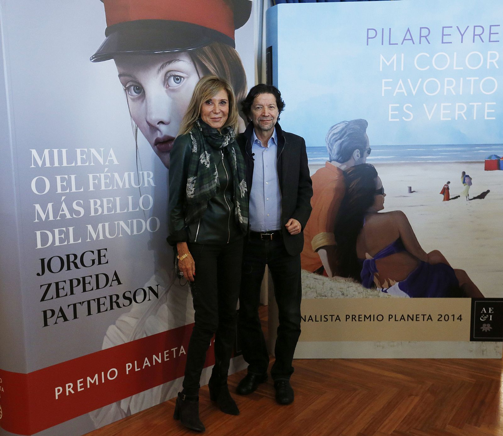 Jorge Zepeda y Pilar Eyre, ganador y finalista del Premio Planeta 2014