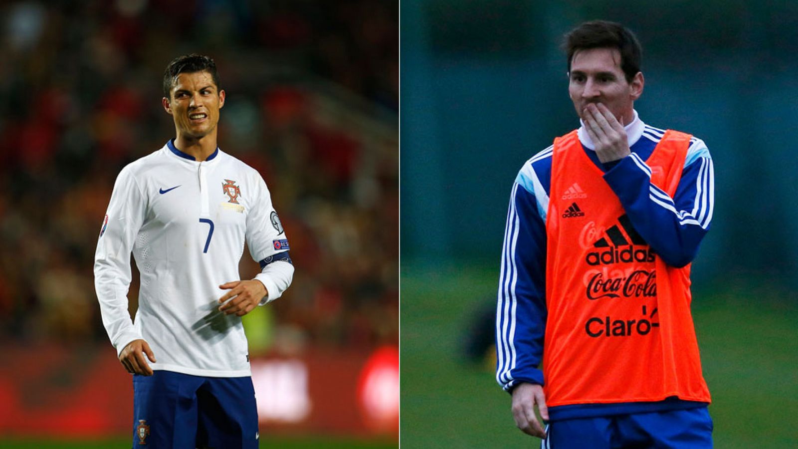 Los dos mejores jugadores del mundo se miden en un amistoso con sus selecciones.