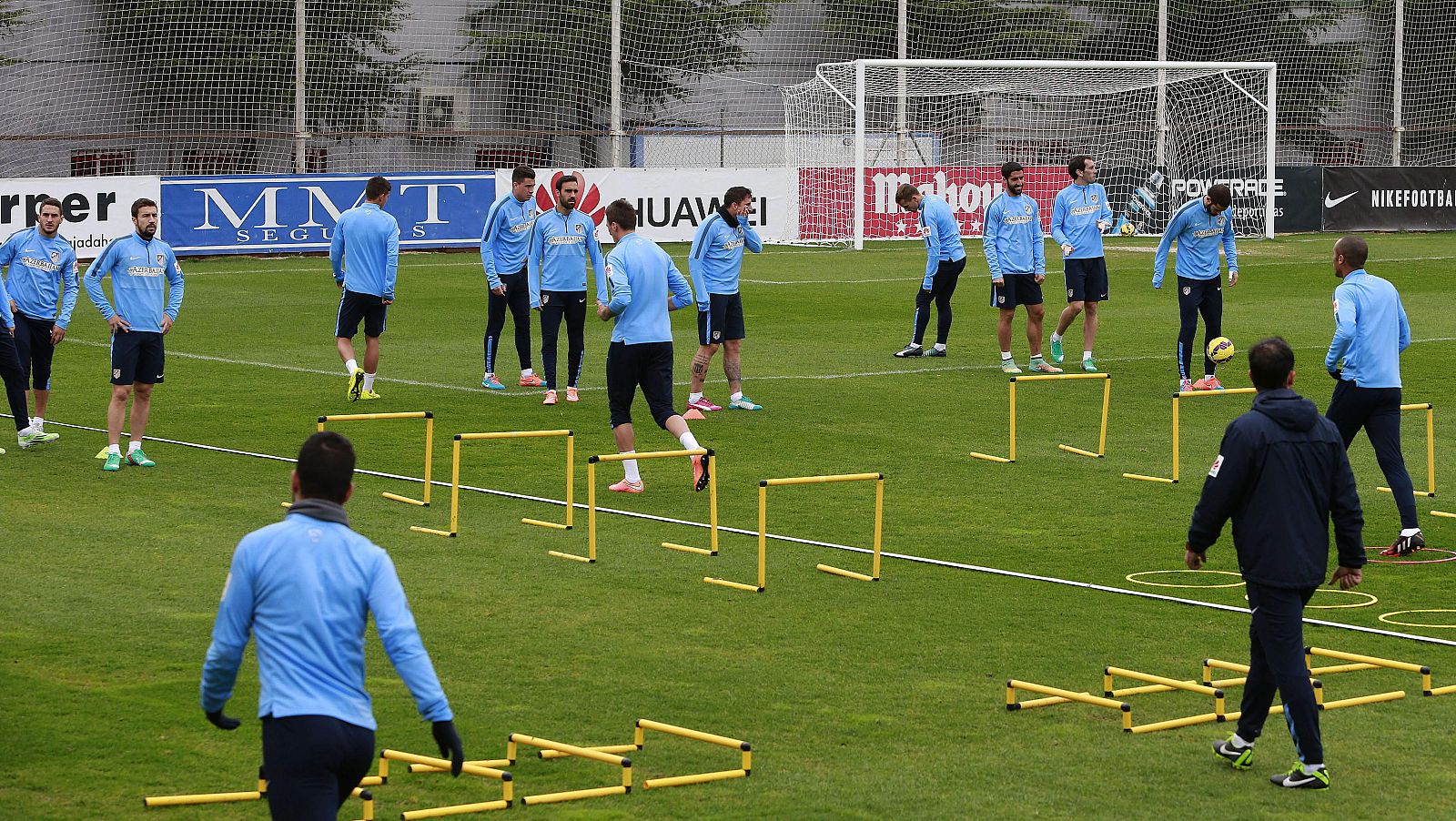 Imagen de un entrenamiento del Atlético de Madrid.