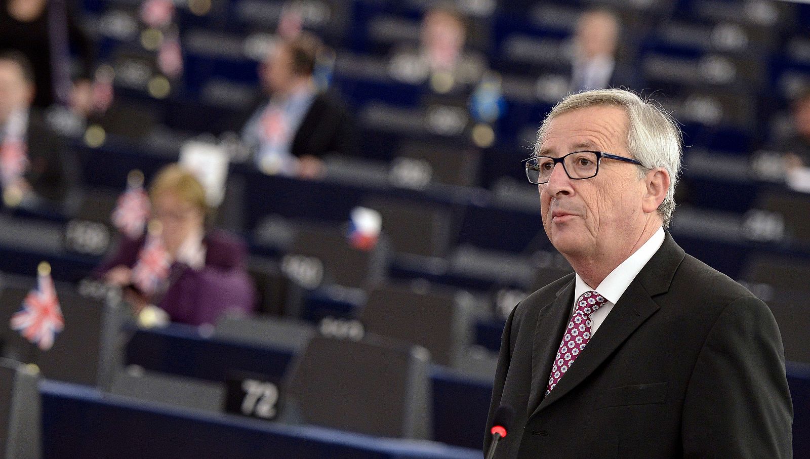 El presidente de la Comisión Europea, Jean Claude Juncker, en el Parlamento Europeo