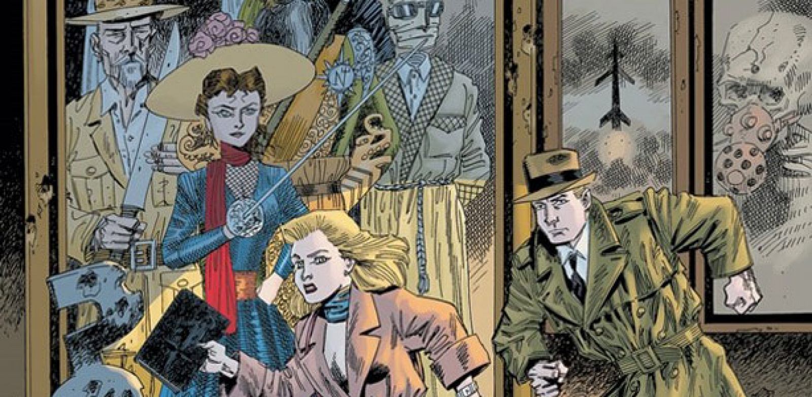 Fragmento de la portada de 'The League of Extraordinary Gentlemen: Dossier Negro'