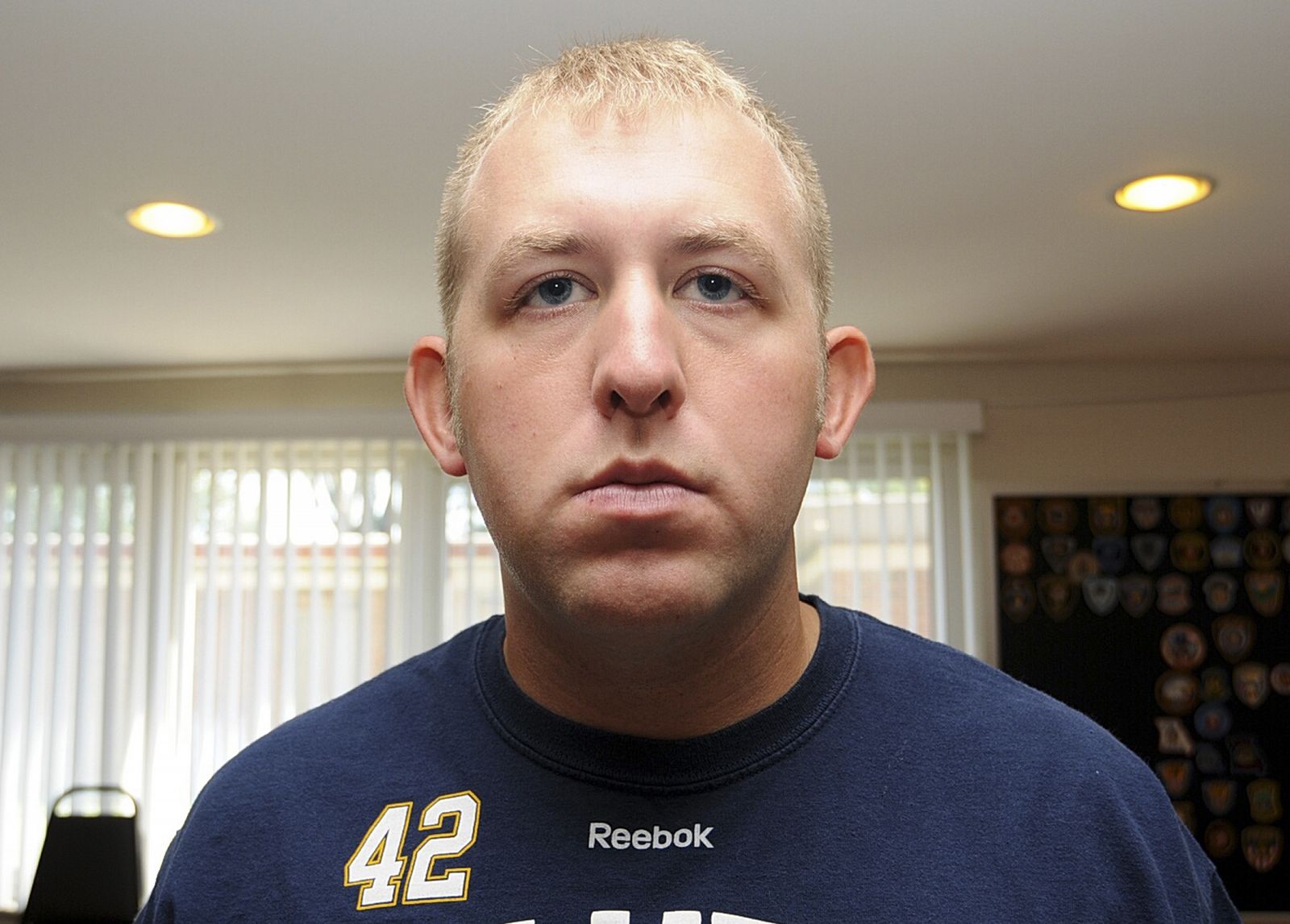 Imagen de archivo del agente Darren Wilson del día 9 de agosto, cuando abatió a tiros al joven negro Michael Brown