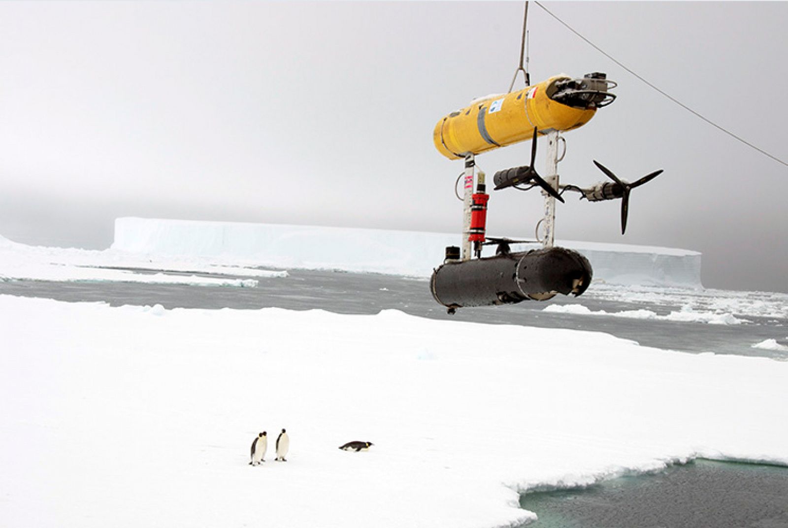 El dron SeaBED ("Jaguar") bajo el mar de hielo