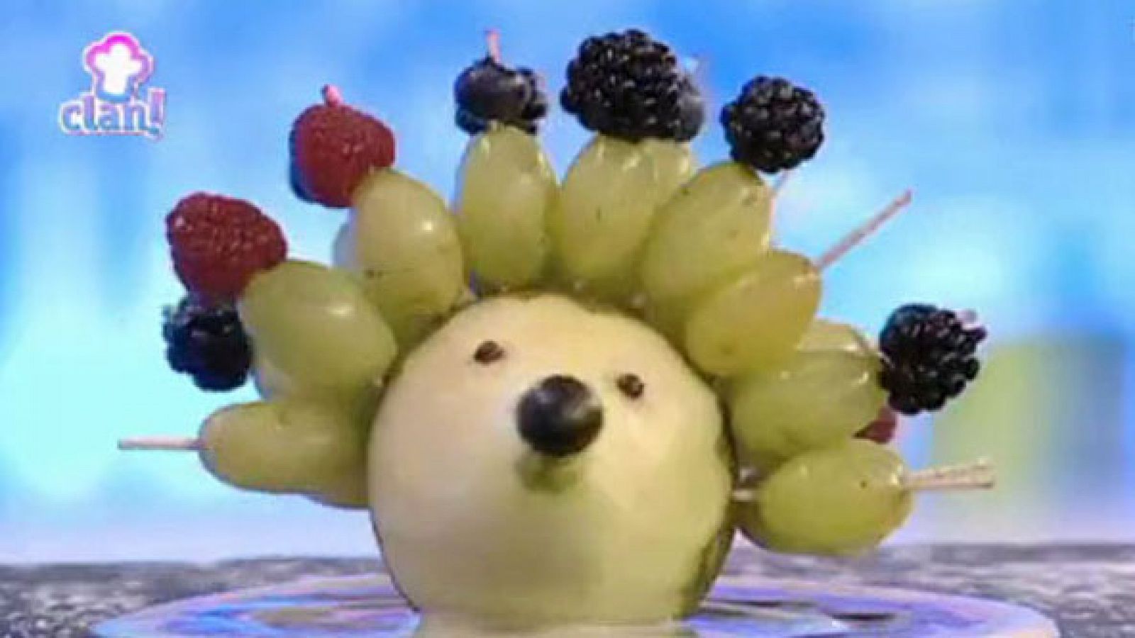 Receta - Puercoespín de pera con permanente de uvas.