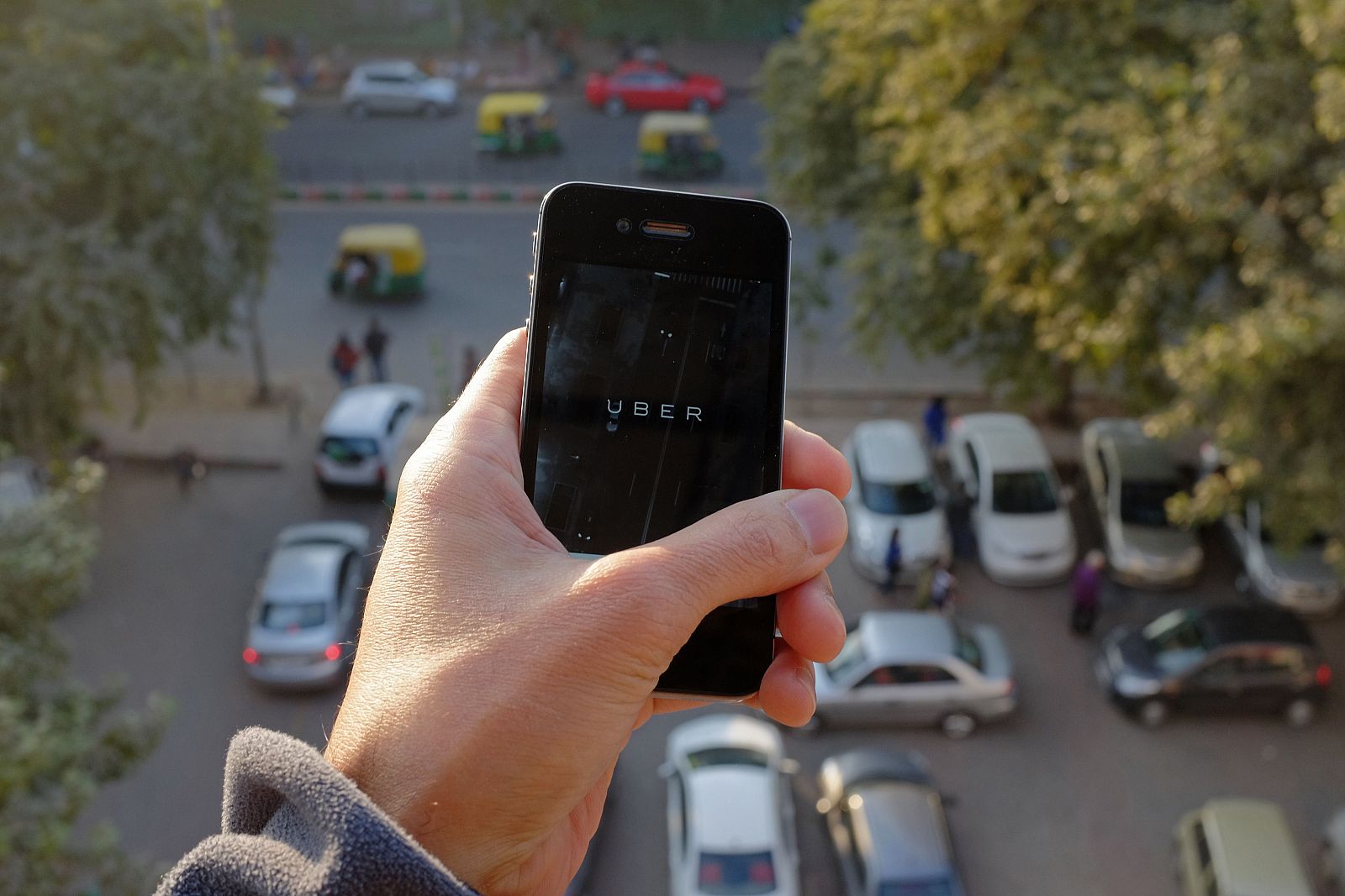 Imágen de la aplicación para smartphones Uber