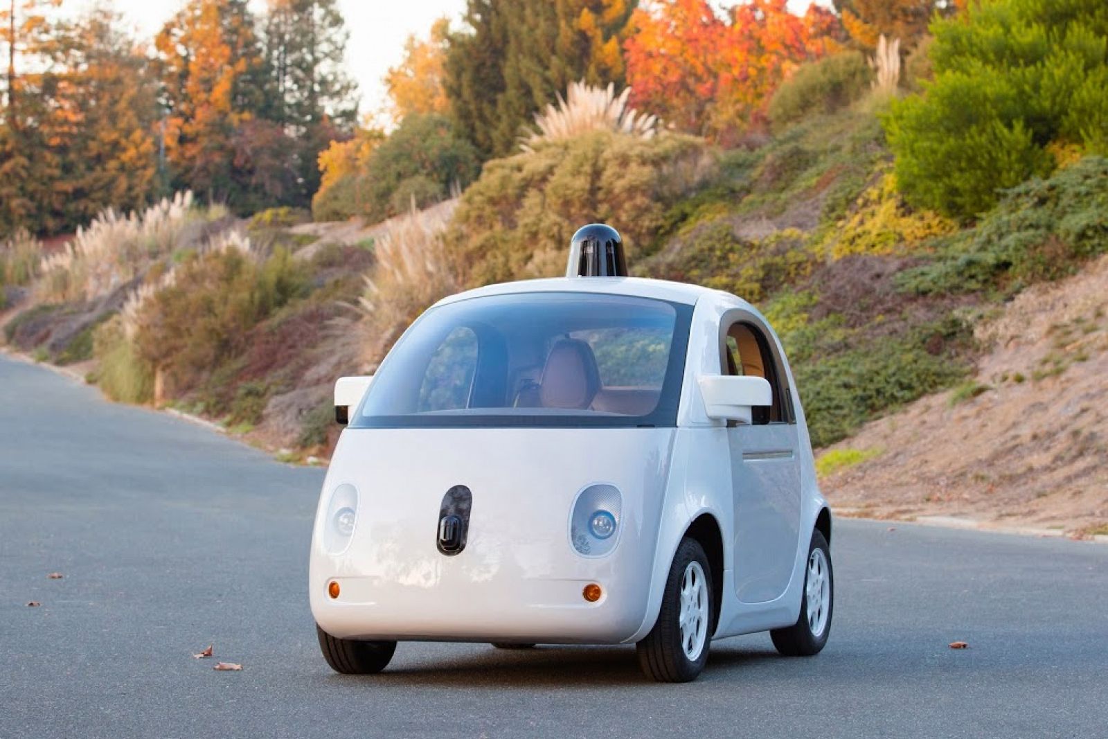 El prototipo del coche de Google, en una foto oficial