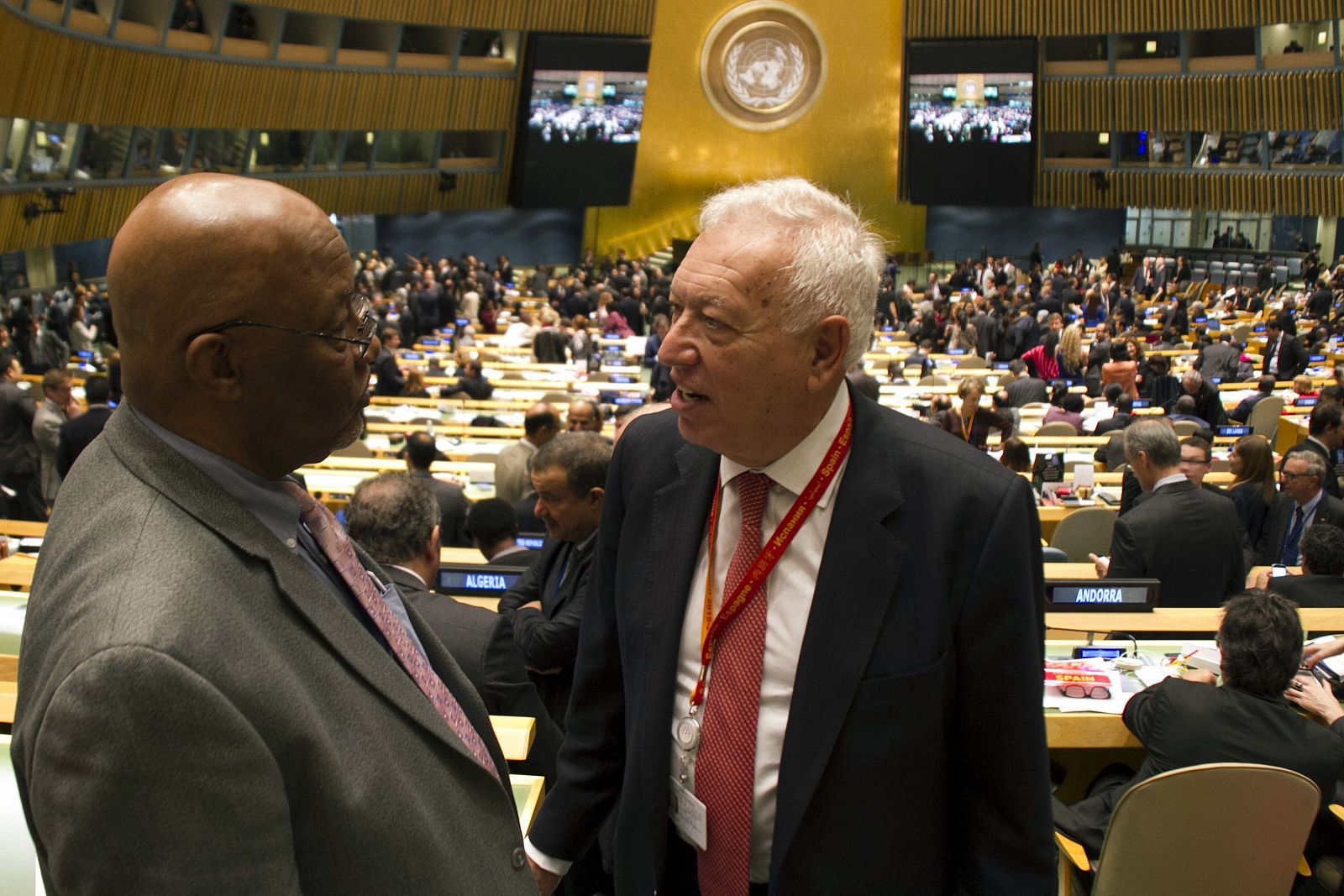 Margallo en la asamblea de la ONU que eligió a España como miembro no permanente del Consejo de Seguridad