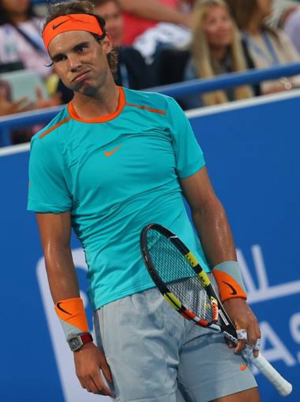 Rafa Nadal, después de perder con Andy Murray.