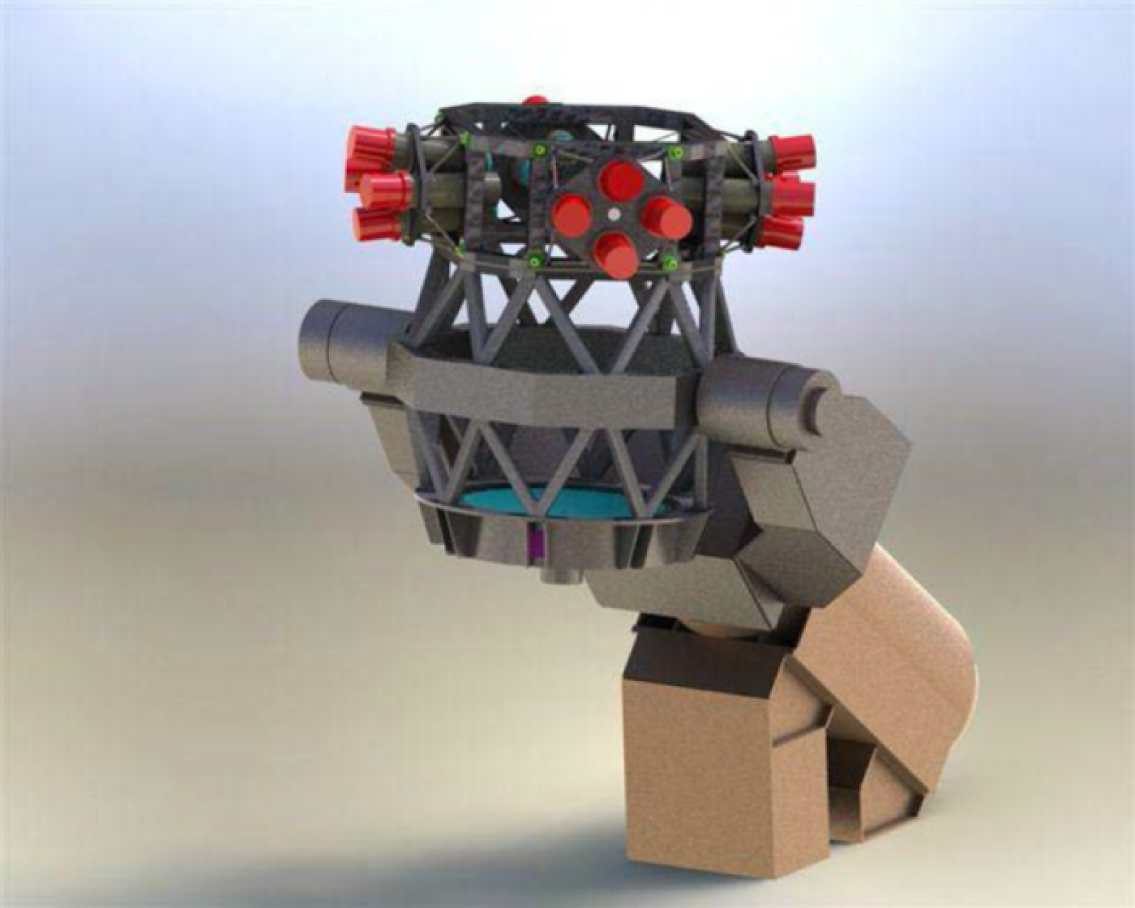 El diseño del nuevo telescopio incorpora 16 tubos ópticos que trabajan en conjunto como las facetas de los ojos de una mosca