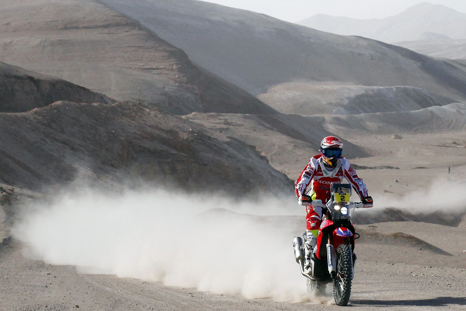 El piloto español Joan Barreda conduce su moto