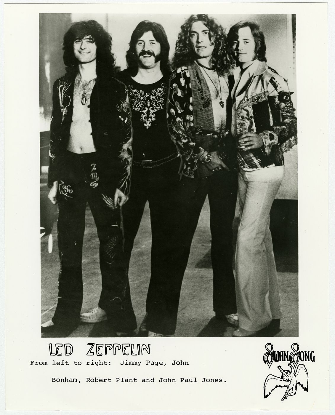Led Zeppelin en una foto publicitaria de 1975, fecha en la que se publicó 'Physical Graffiti'.