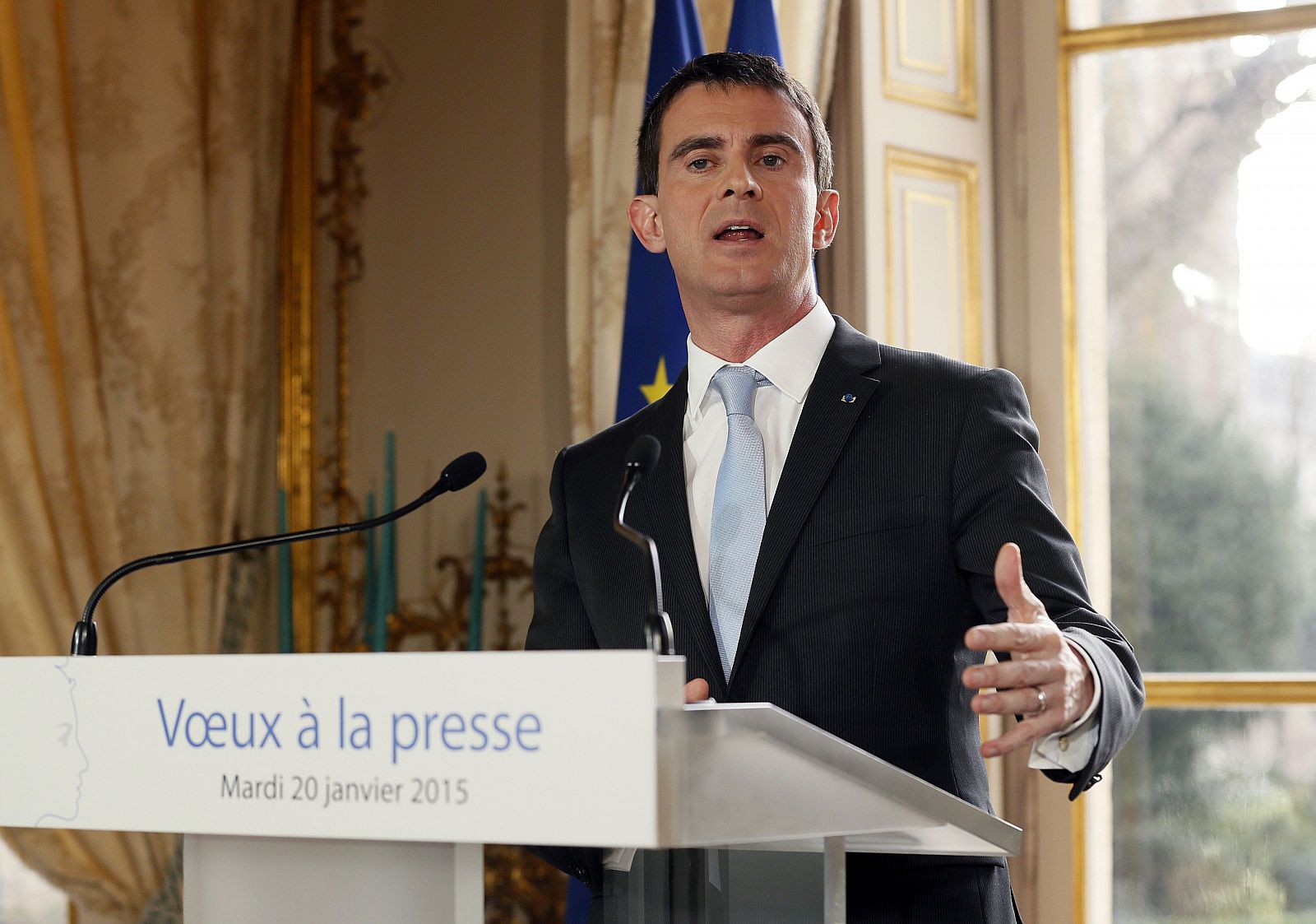 El primer ministro francés, Manuel Valls, da una rueda de prensa este martes en París.