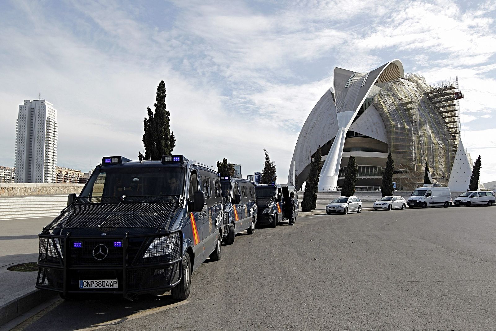 La Policía registra el Palau de les Arts