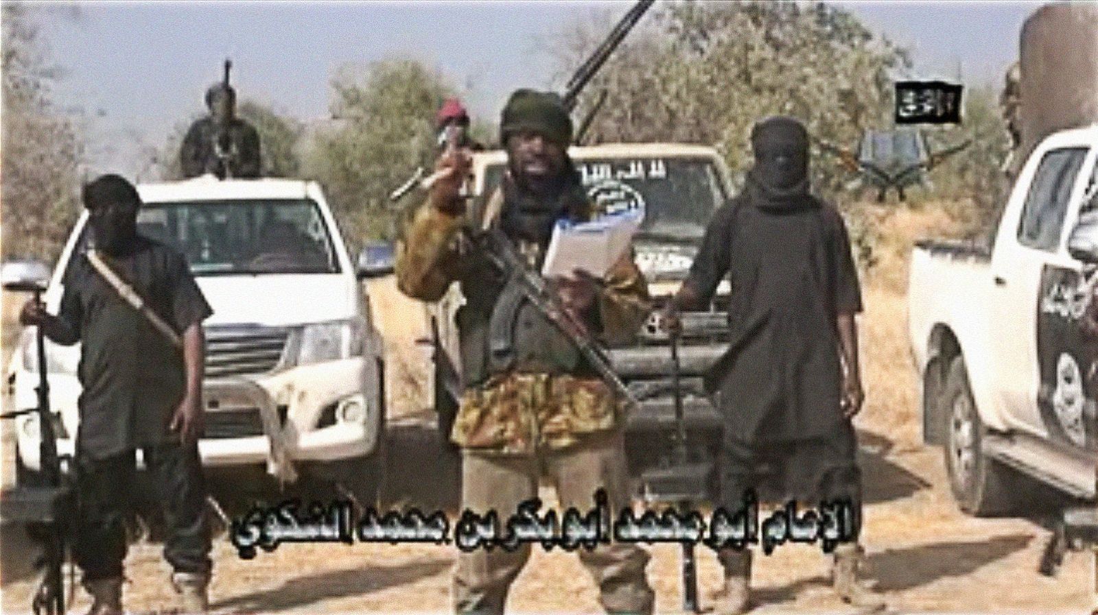 Captura del vídeo obtenido por AFP en el que el supuesto líder de Boko Haram reivindica el ataque de Baga.
