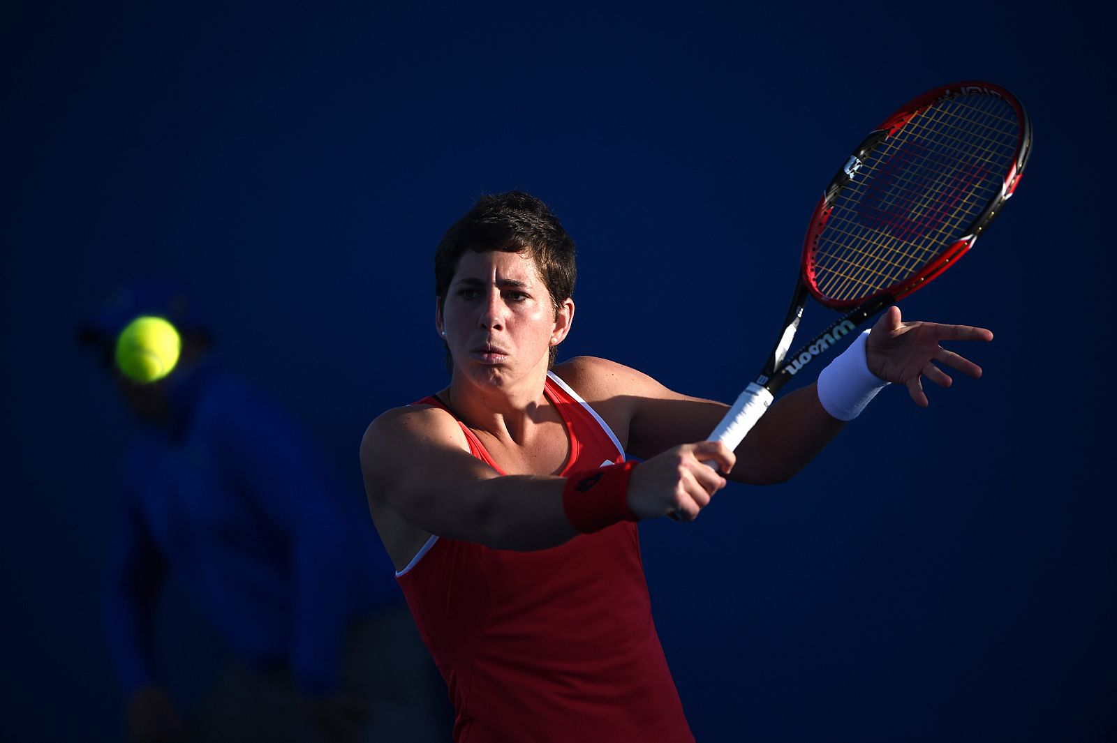 Carla Suárez, en el Open de Australia.