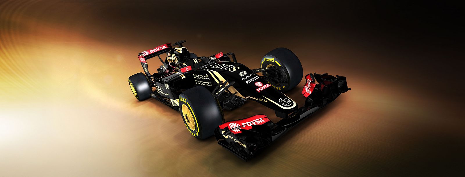 Imagen del nuevo monoplaza Lotus E23 difundida por la escudería.