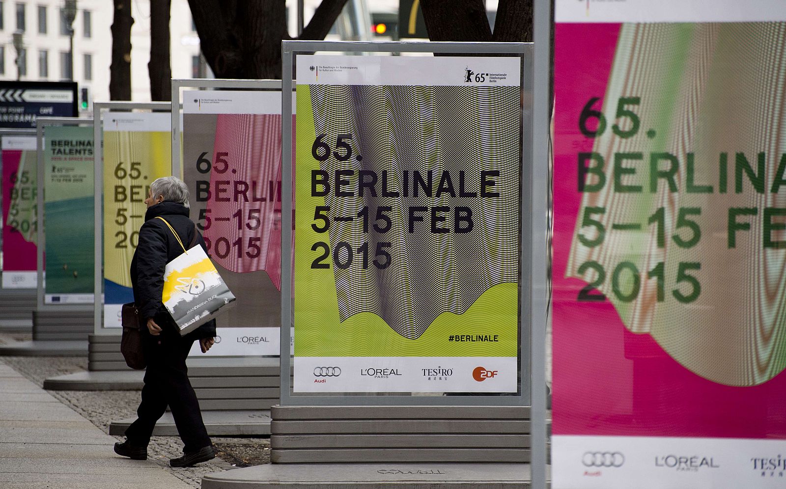 Carteles anunciando la 65 edición de la Berlinale
