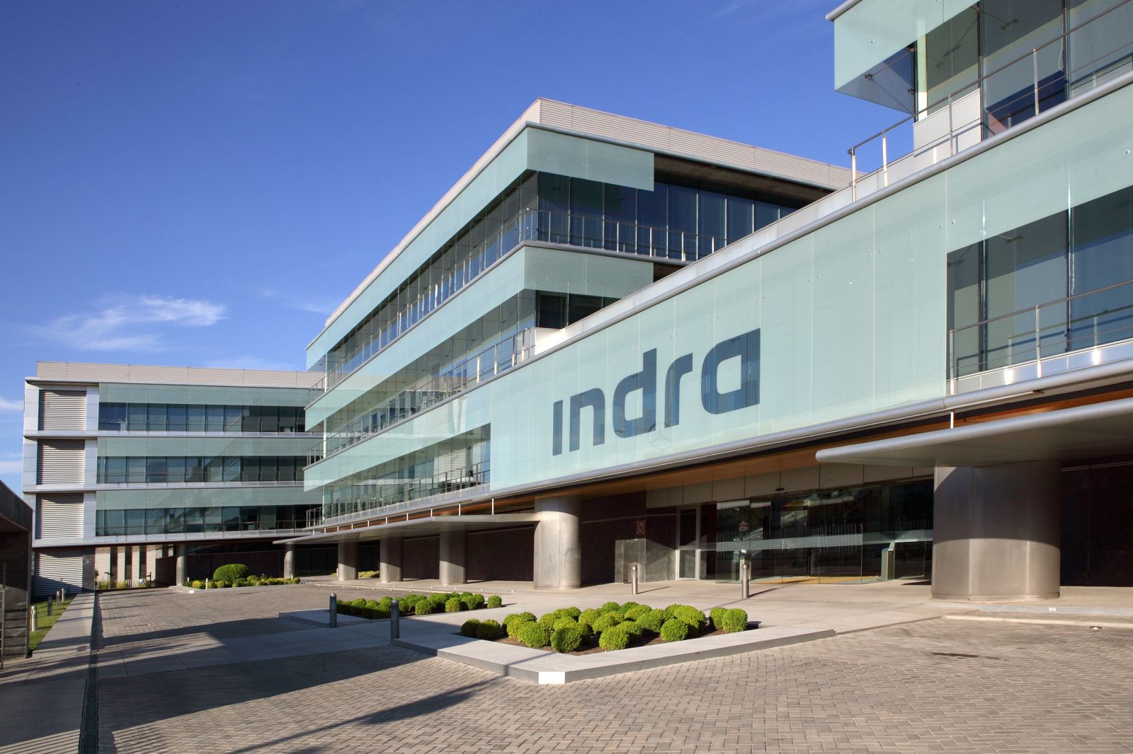 La oficinas centrales de Indra en Alcobendas (Madrid)