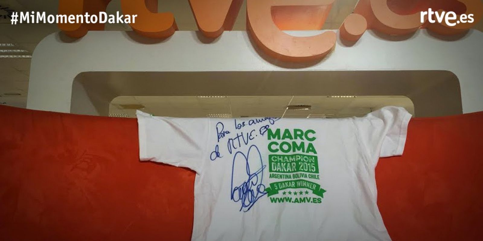 Llévate la camiseta firmada por Marc Coma con #MiMomentoDakar
