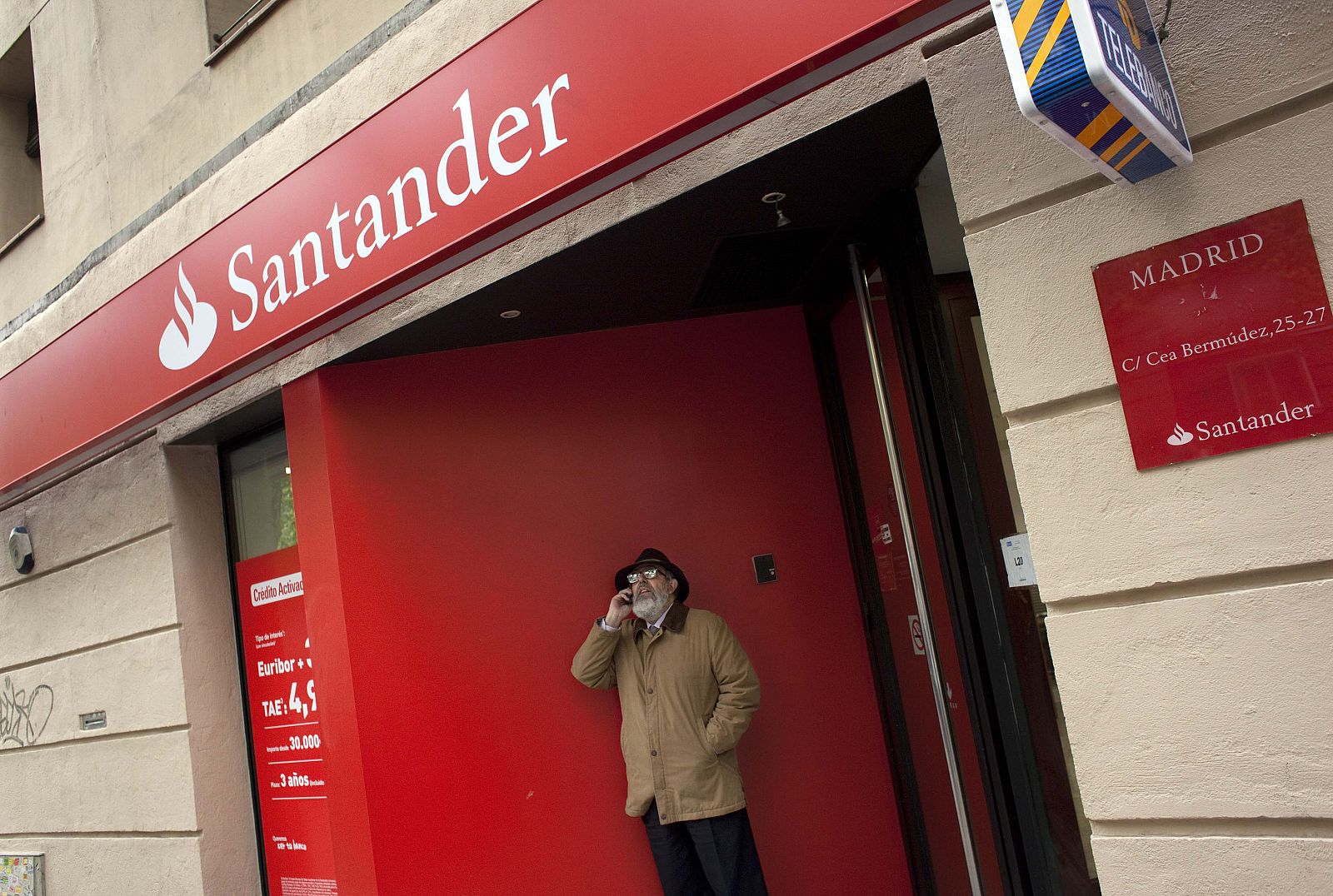 Oficina del Banco Santander en Madrid