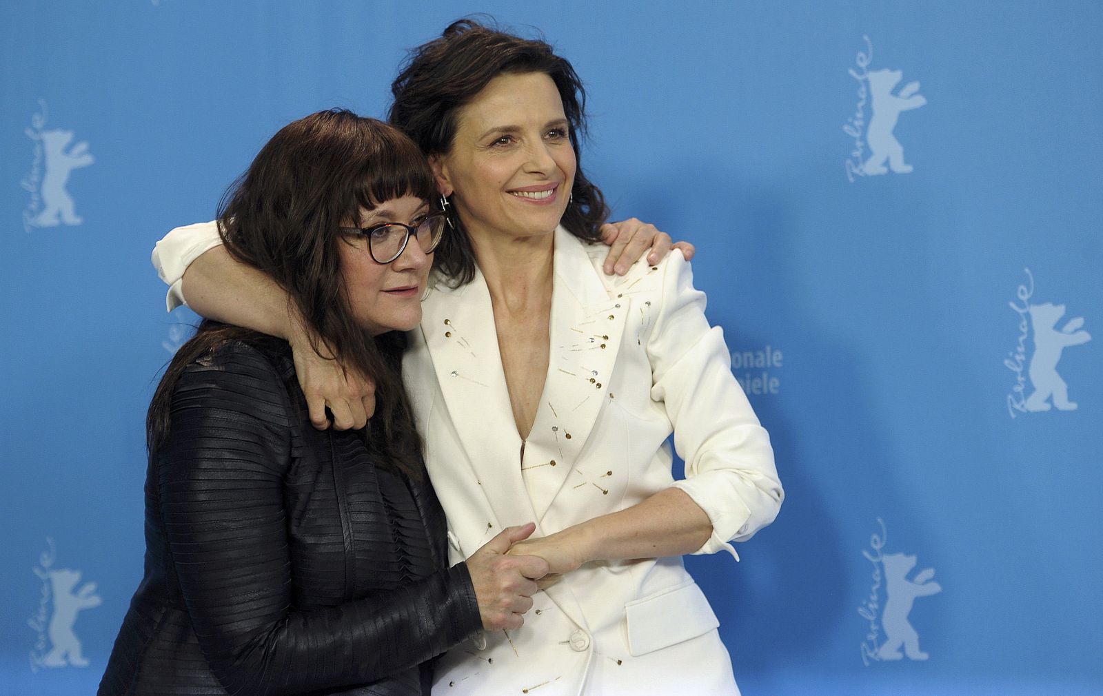 Actor Binoche and director Coixe arrive for photocall at 65th Berlinale International Film Festival in Berlin