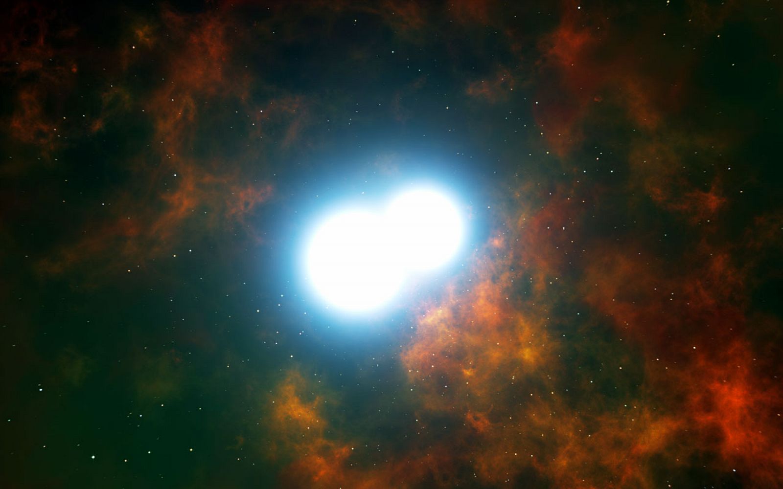 Parte central de la nebulosa planetaria Henize 2-428.