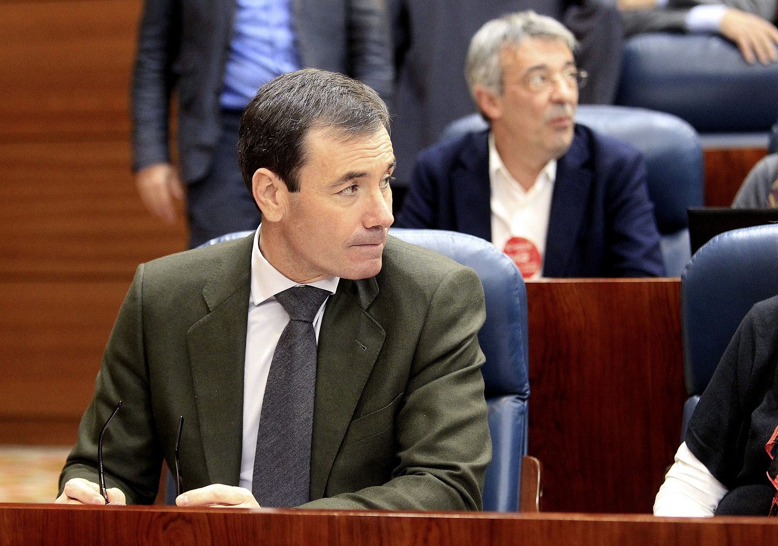 El hasta ahora secretario general del PSM, Tomás Gómez, en la Asamblea de Madrid
