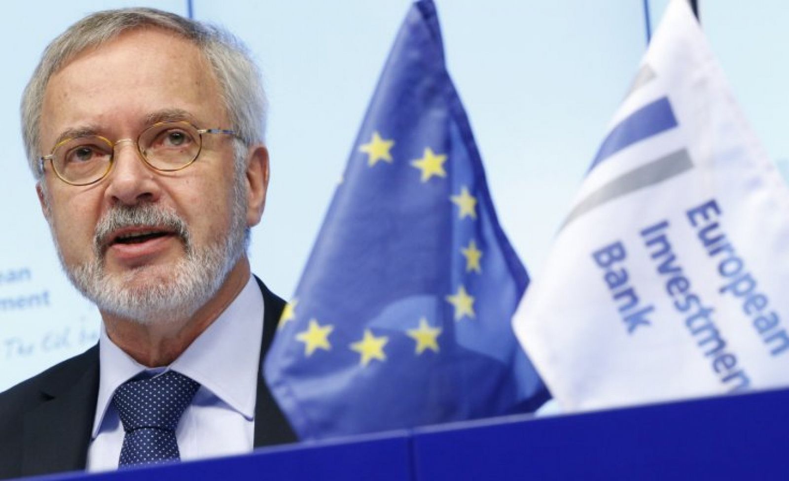 El presidente del Banco Europeo de Inversiones, Werner Hoyer