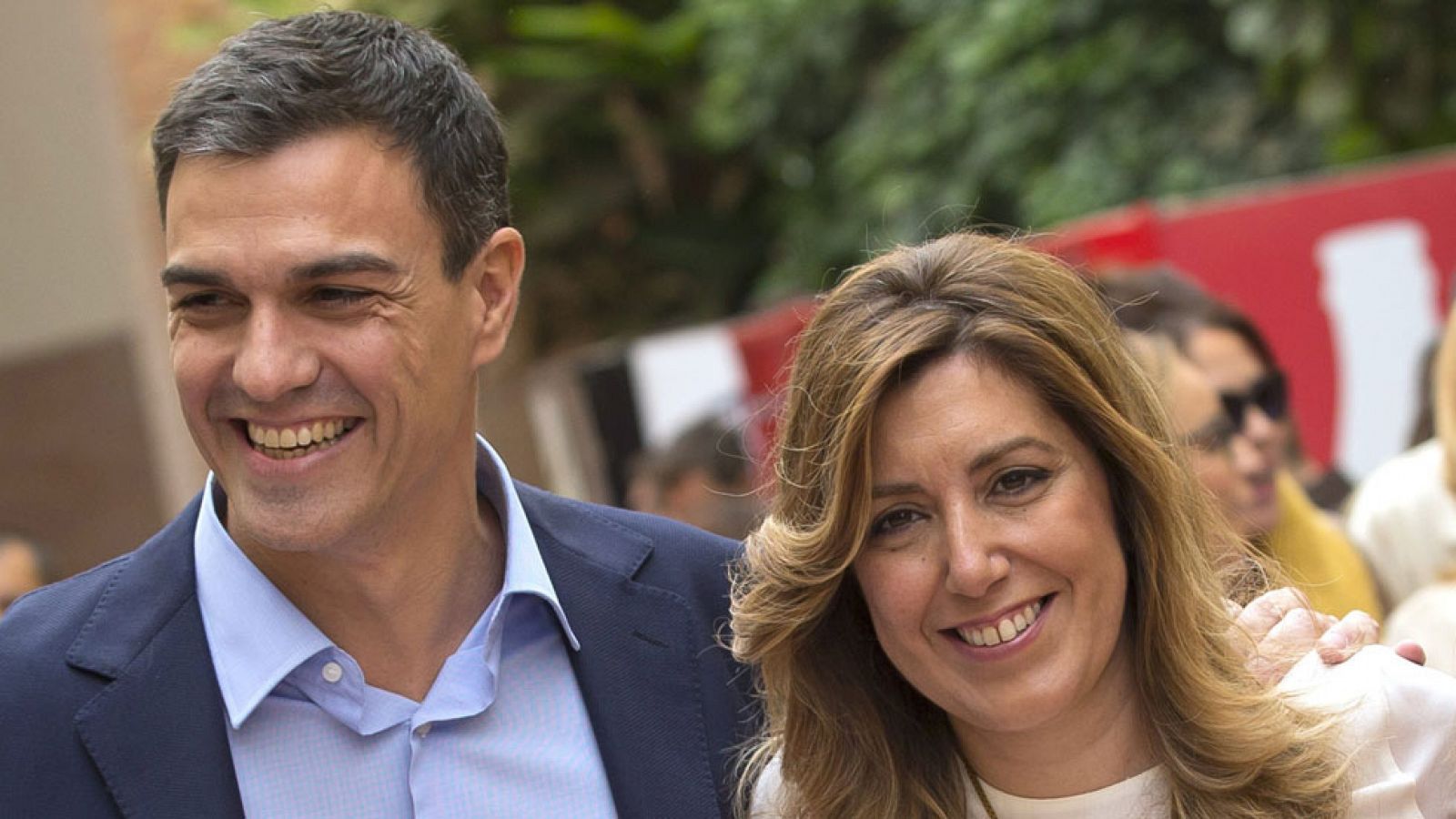 Pedro Sánchez y Susana Díaz, en un acto en Sevilla.