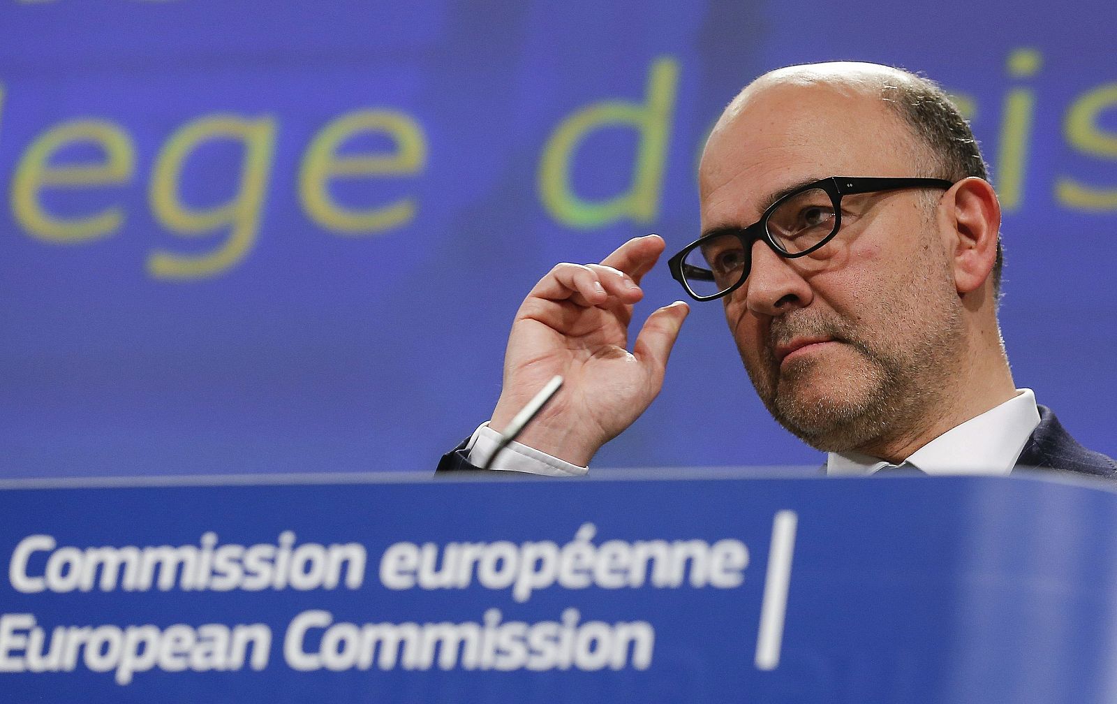 El comisario europeo de Asuntos Económicos, Pierre Moscovici