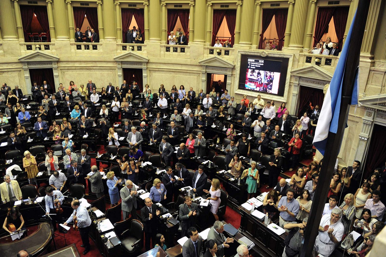 Inicio de la sesión parlamentaria del Congreso de Argentina, en la que se ha aprobado la reforma de los servicios de inteligencia