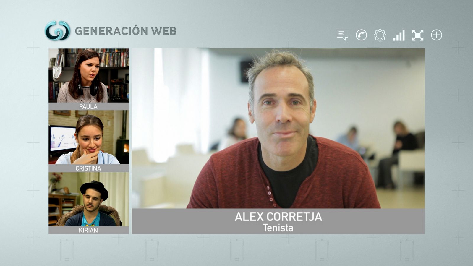 Àlex Corretja pasará por 'Generación web'