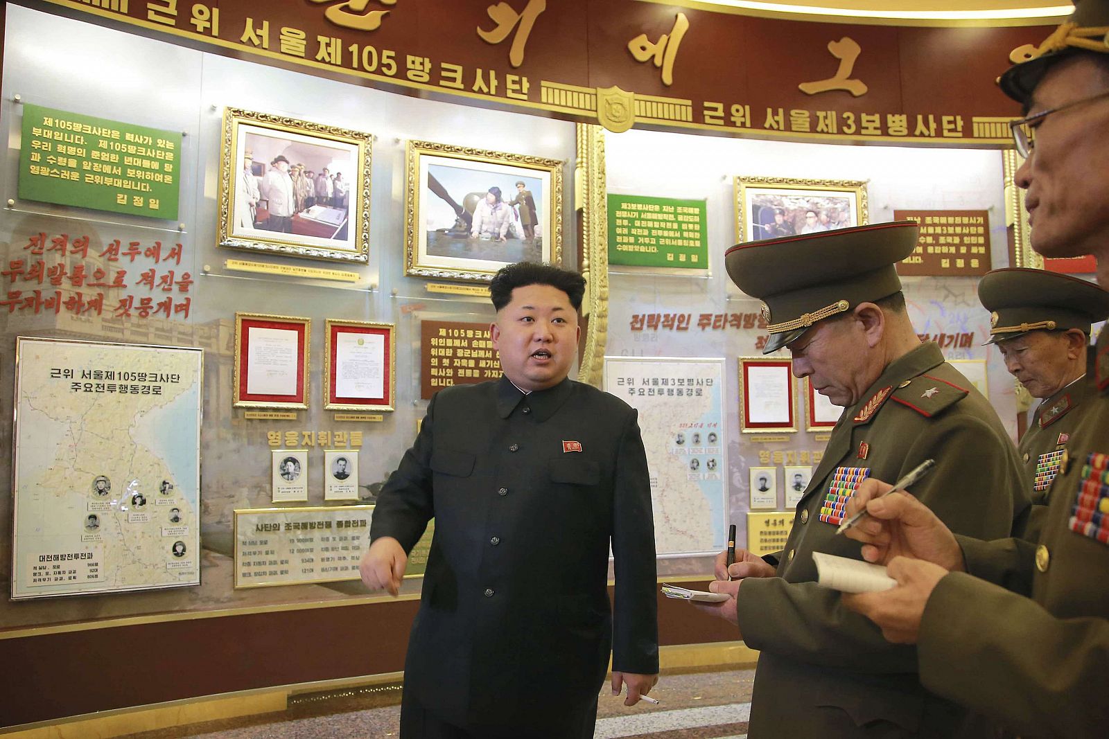 Kim Jong-un visita el renovado Museo de la Guerra de Corea del Norte