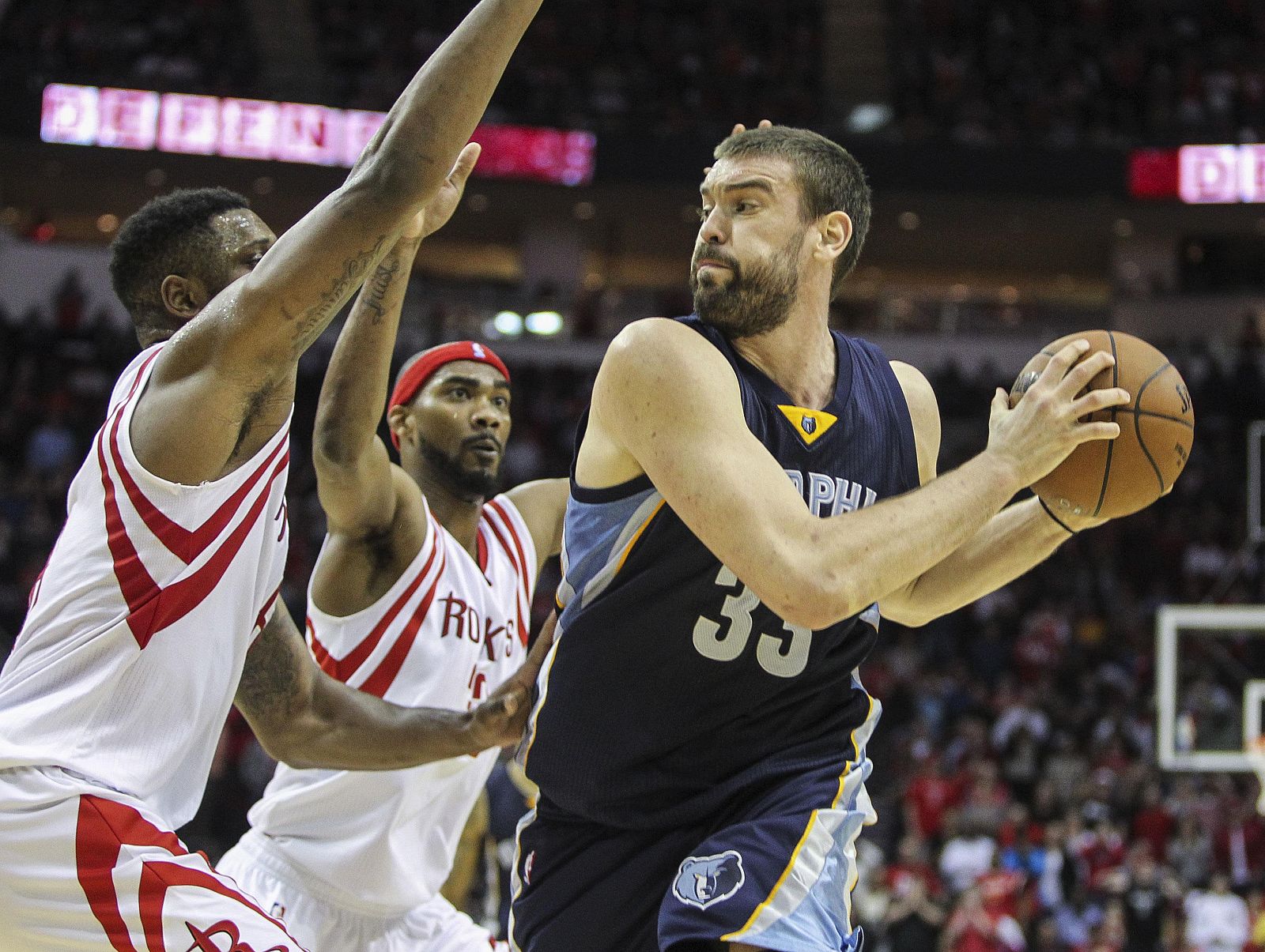 Marc Gasol, frente a los Rockets.