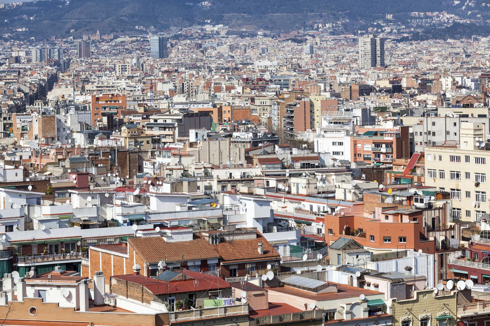 Imagen panorámica de Barcelona