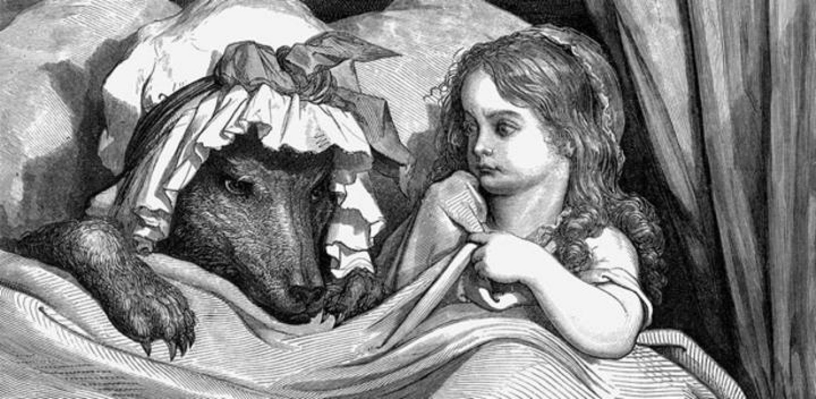 Caperucita Roja y el lobo vistos por Gustave Doré 
