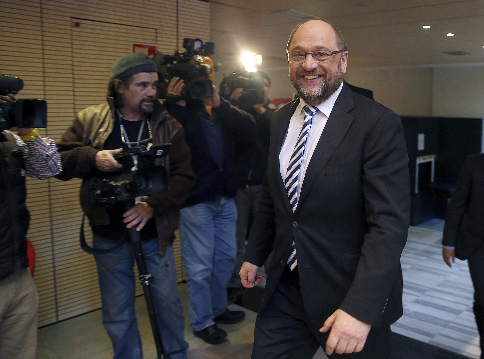 El presidente del Parlamento Europeo, el alemán Martin Schulz, durante una visita a España