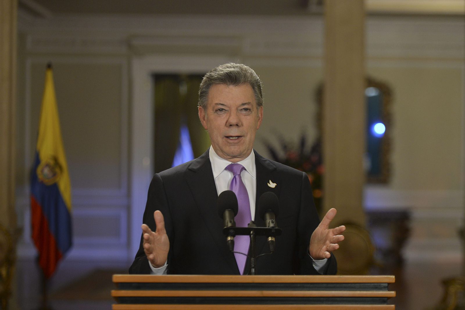 El presidente colombiano, Juan Manuel Santos, ha ordenado suspender los bombardeos contra las FARC durante un mes.