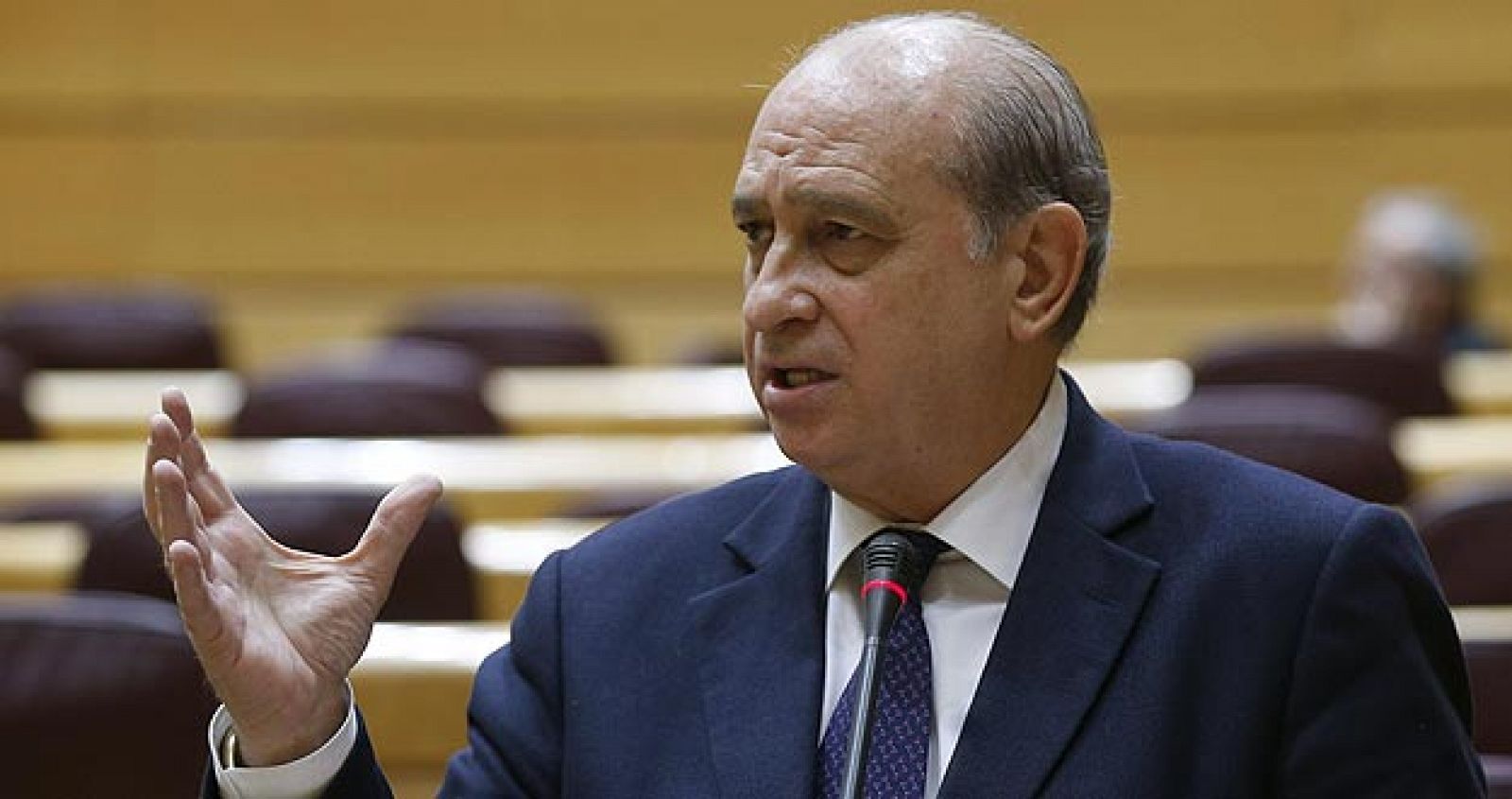 El ministro del Interior, Jorge Fernández Díaz, durante una intervención
