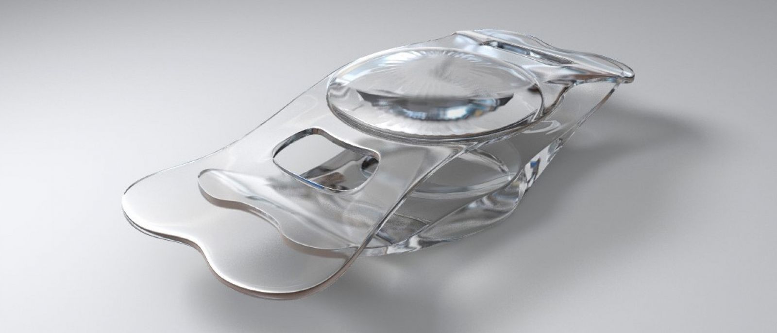 Las lentes fabricadas con tecnología espacial en el Laboratorio de Óptica de la Universidad de Murcia.