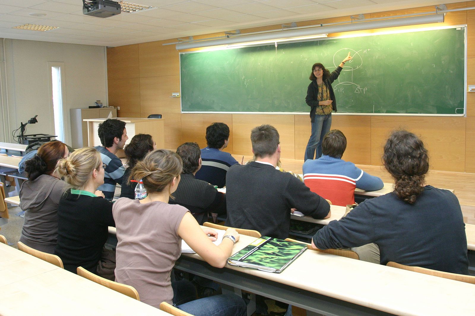 Un aula de Ciencias de la Universidad Autónoma de Barcelona.