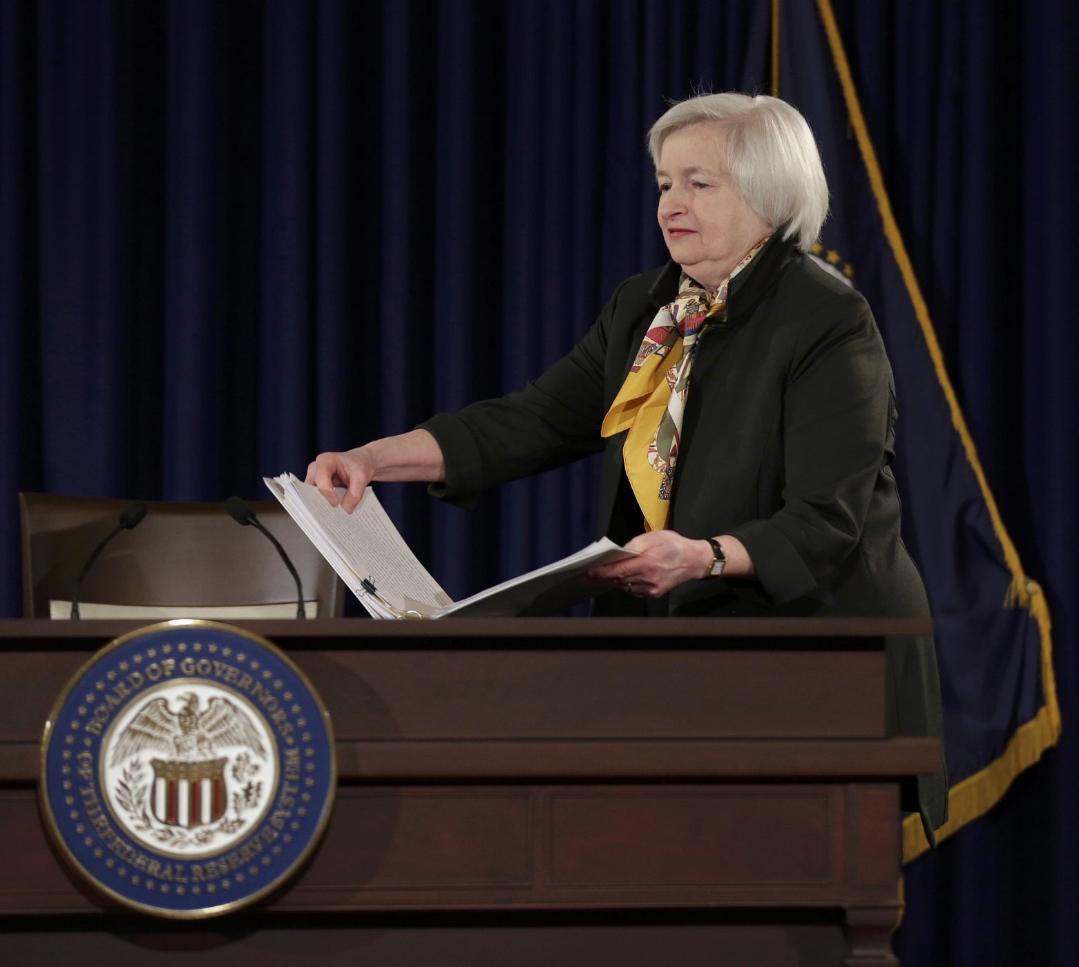 La presidenta de la Reserva Federal, Janet Yellen