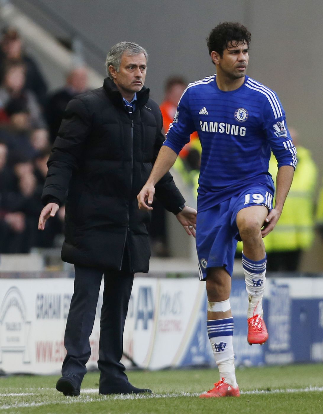 Costa se ha ido lesionado.