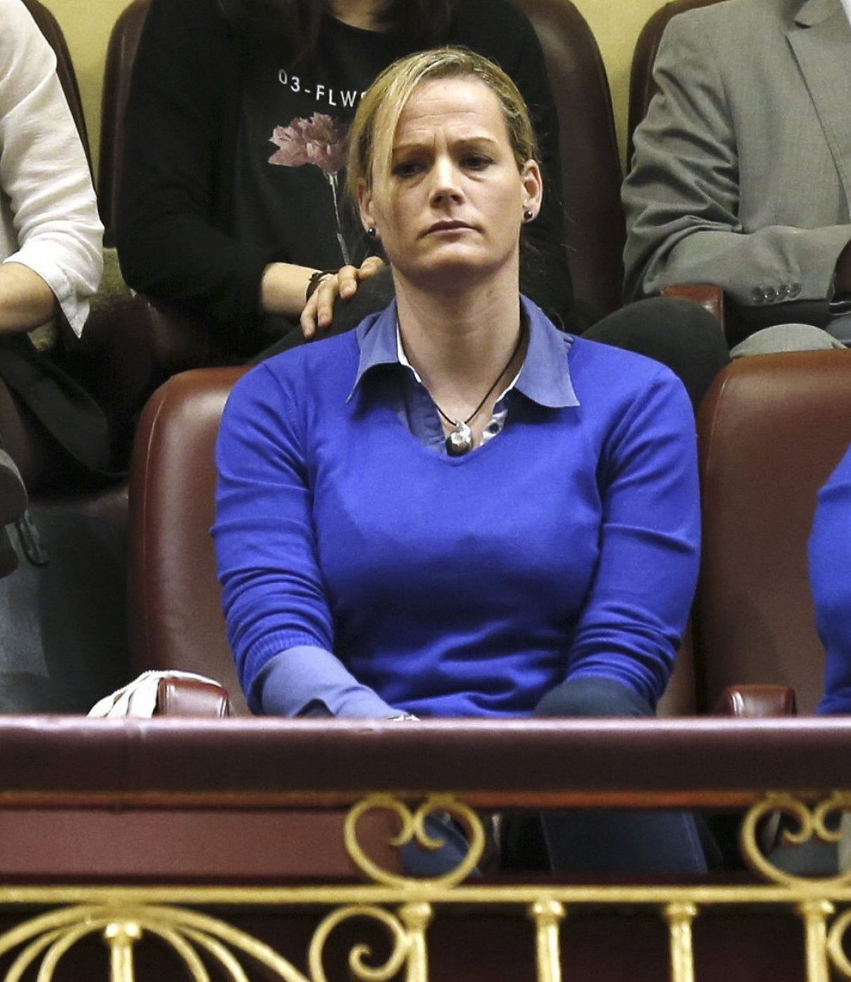 La capitán del Ejército Zaida Cantera en la tribuna de invitados del Congreso (Archivo).