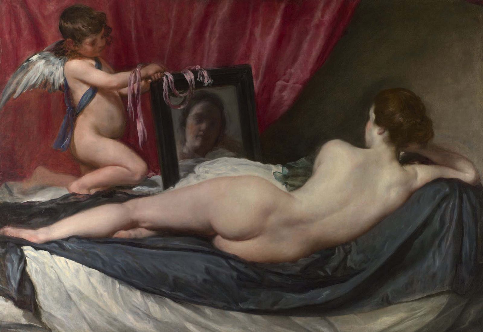 'Venus del espejo' (1647-1651). Diego Velázquez. Londres, The National Gallery.