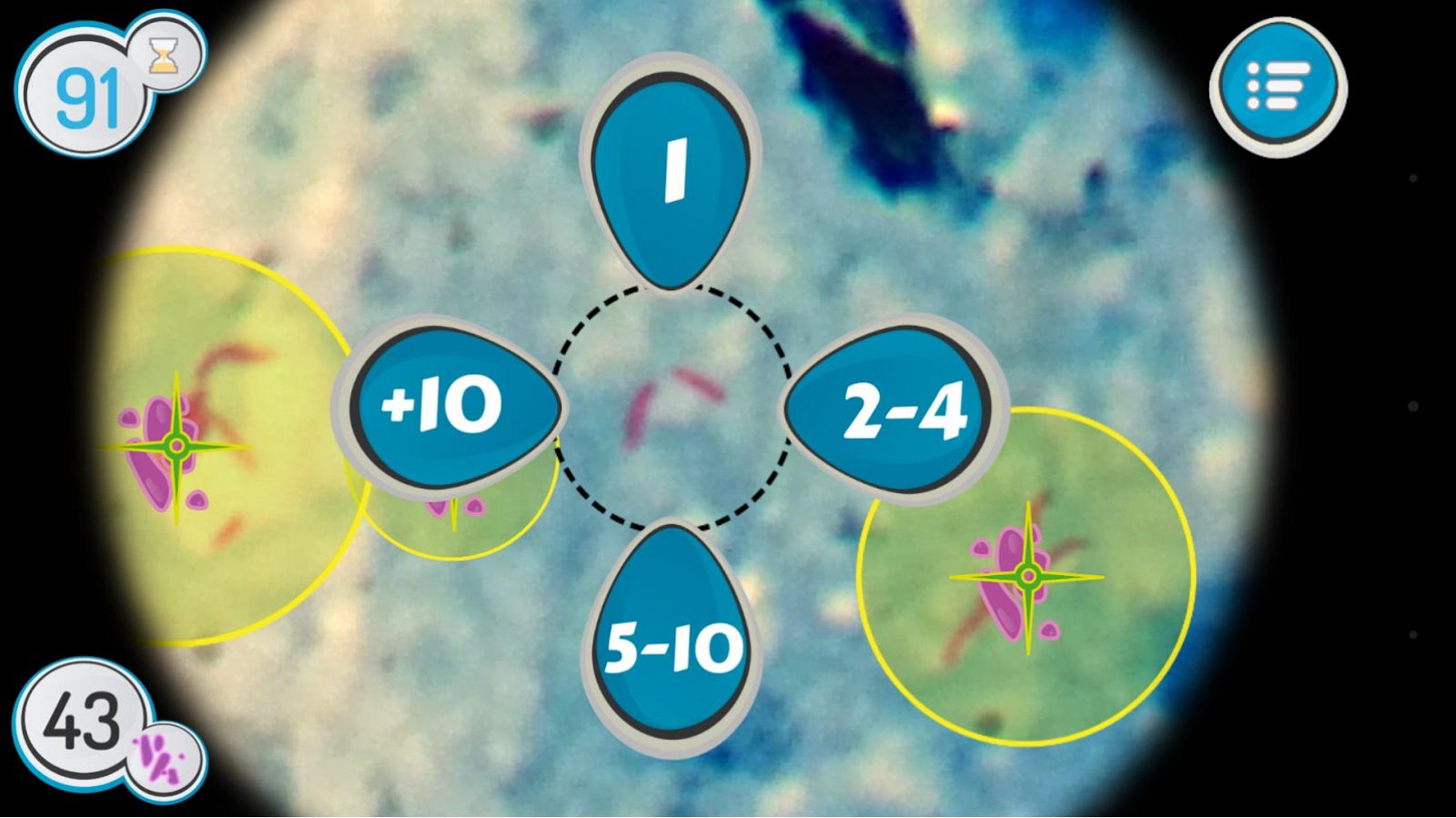 Bacilos de la tuberculosis identificados con TuberSpot (en rosa).