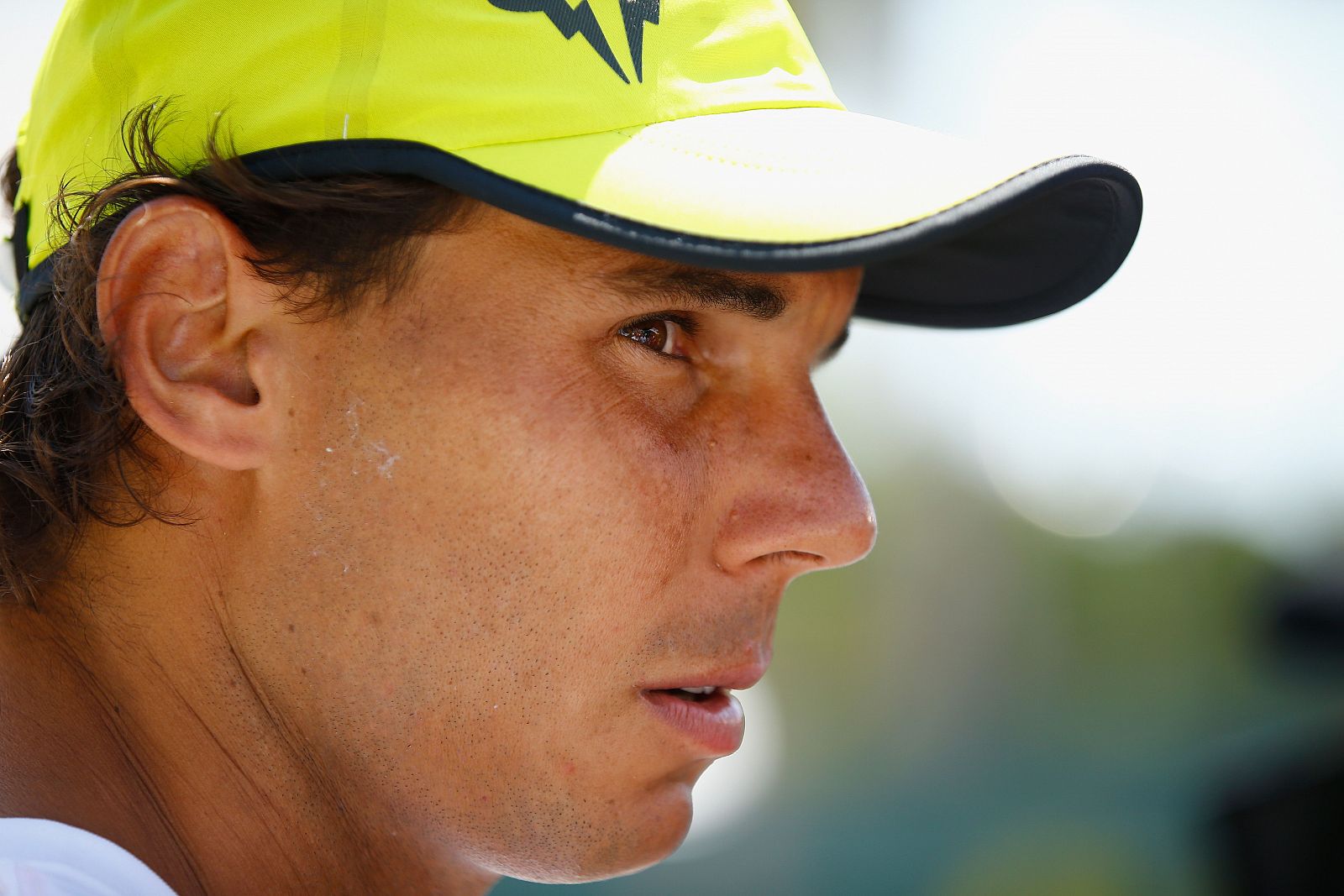 Nadal se torció el tobillo durante el entrenamiento del lunes.